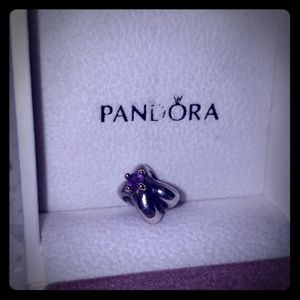 Pandora Amethyst, Vintage Love Knot Charm
